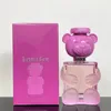 Nowy przyjęcie Pearl Teddy Bear Perfume 100 ml guma bąbelkowa Eau de Parfum 3.4 US FL.Z Long Lasting Frure Fruture Floral Fragrance Toy Boy Kolonia Spray
