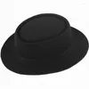 Berets 2024 Модные мужчины Женщины Dome Retro Top Hat Hat Hard Fedora Classic Pik Pie Pired подарок