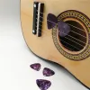 Chitarra best svenge 100 pezzi/lotto per la chitarra viola perla bianca Plettrum di chitarra viola perle viola