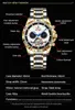 Wristwatches 2024 GLENAW Fashion Luxury Men's Mechanical Watch Design Luminous Stainless Steel Multifunctional Waterproof