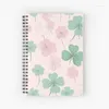 Clover Spiral Journal Notebook for Women Men Memo Notepad Sketchbook Diary Book Study Notes Office Supplies Office Supplies