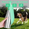 Garrafa de água de cachorro grande aço inoxidável portátil aço portátil tigela de água de cachorro de viagem suprimentos para animais de estimação para todos os cães raças 240416