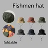 Fisherman Hat Womenmen Foldbar Waterproof Summer Sun Antiuv Protection Camping Vandring Mountaineering Caps Outdoor 240403