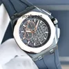 Zegarki designerskie Ruch zegarek 44 mm dla biznesowych zegarków ze stali nierdzewnej Designer Designer Montre Montre