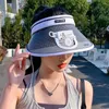 Cappelli larghi brim -protezione da sole Visita da sole Visita con la crema solare top a fan