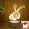 Lampes nuances d'amour romantique 3D LED LED lampe pour la maison de nuit de nuit pour enfants lampe d'anniversaire de fête d'anniversaire de la Saint-Valentin lampe de chevet Q240416