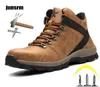 Safety Safety Men039S Steel Toe BunderResistant Sports Breatable Lightweight Boots Outdoor Construction لحماية TOES898272