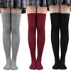 Calzini sexy ragazze calzini lunghi ginocchini ginocchini da donna alto da donna calzino colori calzini calzini grigi calze a tubo medio nero lolita cos 240416