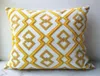 Yellow Cushion Cover Cute Diamond Geometric Embroidery Pillow Case with For Sofa Bed Simple Home Decorative 45x45cm 2109072344207