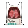 Vintage Yayoi Kusama Pompoen Trekkoordzakak Sport Fitnessstudio Tas Voor Mannen Vrouwen Abstracte Kunst Training Sackpack Y1JS#