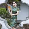 Vêtements ethniques robe de style chinois Jeune Silk Cheongsam Wedding Qipao Sexy