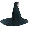 H222 Maxi Größe XXL 120*110 cm Muslim Pray Hijab Amira Ziehen Sie Schal Kopftuch Islamische Schals Turban Caps Bonnet 240402