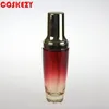 Storage Bottles China Supplier 50ml Glass Lotion Bottle With Aluminum Cap For Personal Skin Care Packaging