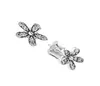 Authentic 925 Silver Daisy Small Earrings for CZ Diamond Wedding Jewelry Cute Girls Earring with Gift box Set9975776