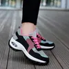 Sapatos casuais A cunha de moda para mulheres 2024 Confortável plataforma respirável esporte feminino tênis de corrida ao ar livre