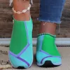 Scarpe casual Donne Slip piatto su mocassini mescolano colori femminile mesh da tennis traspirante sneaker autunnali aptine femminili all'aperto