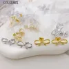 Stud -oorbellen 3pairs Tiny Cute Bowknot Simple Lovely Design Metallic Classic Women Sieraden feestcadeau 30936