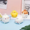 Dekompression leksak nya vuxna barn söt chick kanin jordgubbe jumbo squishy kawaii djur långsam stigande stress boll fidget leksaker pressa mat toysl2404