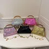 Bolsas de noite designer de luxo lantejoulas de lantejoulas de bolsa de ombro de bolsa de bolsa de bolsa de bolsa de bolsa embreagem de festas de festas crossbody moldura metálica satchel