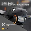 Drones New P8 RC Drone avec 8K HD Camera Obstacles Évitement du drone Pliant 8K Photographie Aérienne Quadcoptère Téméténtiel Plan de commande Plane 240416