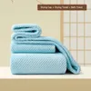 Femmes de serviette 3 pièces Set Coral Fleece Super absorbant Bath à séchage rapide Bath Soft Drying Hair Cap