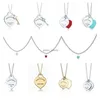Gold Heart Womens rostfritt stål 10mm 15mm 19mm hängande modepar halsband valentiner dag present flickvän smycken grossist
