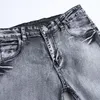 Jeans masculinos 2024 Primavera Casual Casual Moda cinza Business Calças retas calças de alta qualidade