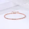 Link Bracelets Women's Jewelry Twist Bracelet For Women Friends Gifts Rose Gold Color Simple Bangle Hand Chains Kpop Jewellery Wholesale