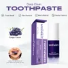 Smilekit zęby wybielanie fioletowe pasty do zębów Grape Grape Dental mocny wybielający plama zmywacza świeży oddech rozjaśnienie 240416