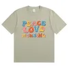 Summer Peace Love Nursing Lettres complètes Fashion Sports Tshirt HARAJUKU Vêtements graphiques Ship Topdrop Ship 240416