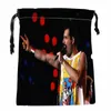 Özel Freddie Mercury Baskılı saten depolama çantası çekme hediye çantaları daha fazla boyutta depolama özelliği özel resminiz 18*22cm b680#