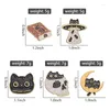 Бруши 4-6шт/сет панк-панк-хэллоуин бруш эмалевой штифт Skull Skulet Bat Witch Decorative Late Badges Jewelry Accessory