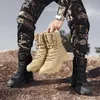 Fitness schoenen Cablvyu Men Militaire laarzen Leger Tactische Outdoor Waterdichte koe Suede werk enkelwandelveiligheid