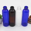 保管ボトル200pcs 150mlクリア補充可能なボトルアルミキャップ5オンスプラスチッククリーニングミルク空の瓶