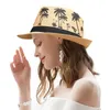 Bérets 2024 Spring Summer Beach Cocon Coconut Mode Men Men Femmes Top Chapeaux Fedora Jazz Hat Mode décontracté Soleil