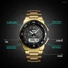 Montre-bracelets SKMEI 1370 Quartz Watch numérique pour hommes Compte à rebours Sports étanche électroniques Horloge LED 1454 Reloj Masculino