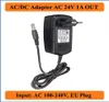 24V 1A EUプラグAC DCアダプターAC 110V 220VコンバーターDC 24Vサーバー電源充電器LEDストリップライトCCTV用ADSL CATS5859474