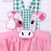 Rompers New Born Pink Lace Romper Babi Girls Clothle Brodery Bodysuit Outfit Pink One Piece Shorts Little Babi 0-3T Jumpsuit L410