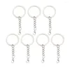 Keychains Handmake Classic White K Keychain met kreeft sluiting voor sieraden DIY Crafts