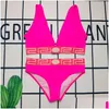 Bikini de maillot de bain pour femmes Bikini en deux pièces avec alphabet maillot de bain d'été plage une pièce femme de livraison de gouttes