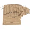 20pcs/lot Jute Drawstring Bags With Handles Gift Packaging Party Favor Candy Burlap Pouch 9 Sizes To Choose g4pZ#