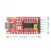 FT232RL FTDI BASIC USB 3.3V 5V TTL Serial para mini download de cabo UART Módulo de adaptador de interface UART com cabos