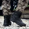 Fitnessschoenen Tactische Militaire gevecht Laarzen Men Mens Casual Leather Swat Army Boot Motorcycle Black Botas Militares