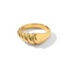 Europäische und amerikanische INS -Internet -Promi neue Titanium -Stahlring -Mode -Mode -Nischen -Design Vielseitiger Edelstahl Open Ring Ring für Frauen