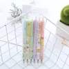 Set /6 Piece Cute INS Animals Girls Gel Pen Creative Press Office Gift School Supplies Stationery Kawaii Funny Pens