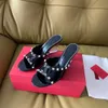 Lustrzana jakość kobiet designerka pantofla czysty nienormalny wysokie obcas prawdziwe skórzane palce palce sandały modowe na przyjęcie weselne patentowe sukienki skórzane buty z pudełkiem
