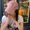 Ball Caps Fashion Ribbon Bowknot Baseball Hat For Girl Long Brims Soft Teens Sunproof Peaked Adjust