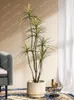 Kwiaty dekoracyjne sztuczna zielona roślina wielorakowa modelowanie Dracaena marginata fałszywe drzewa garnek do salonu Dekoracja podłogi w salonie