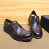 Dress Shoes Horse Leather Heavy Washing Retro Men Do Old Men's Work Business Casual