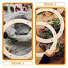 Decorative Flowers 5 Pcs Wreath Frames Round Making Wood Decorate Flower Garland Circle Backdrop Stand Loop Form Tool